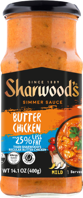 Sharwoods 25% less fat Butter Chicken Simmer Sauce 400g