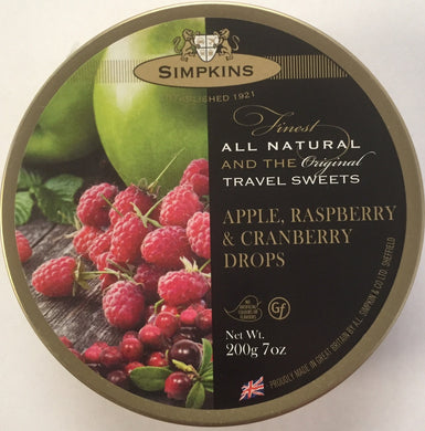 Simpkins Apple Raspberry and Cranberry Travel Sweets