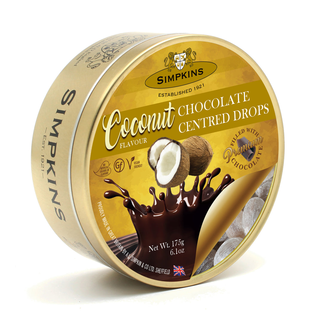 Simpkins Coconut Chocolate Center Drops 175g