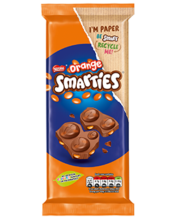 Smarties Share Block Bar Orange 90g
