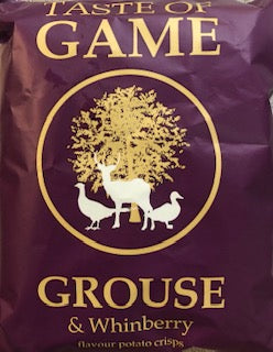 Just Crisps Taste of Game Grouse & Whinberry Flavour Potato Chips 40g- Vegan