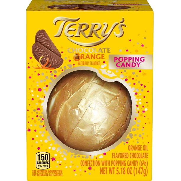 Terry's Chocolate Orange Popping Candy Boxed 147g CHRISTMAS