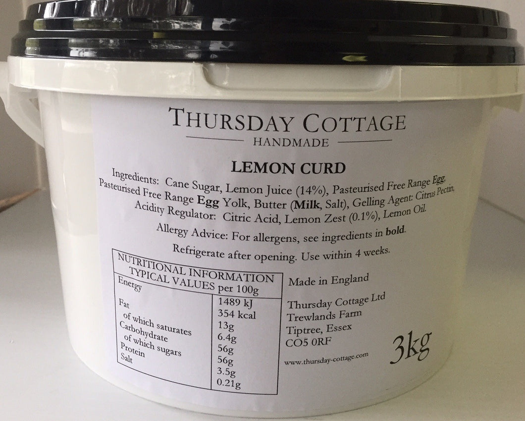 Thursday Cottage Lemon Curd Catering 3kg (6.6lb)