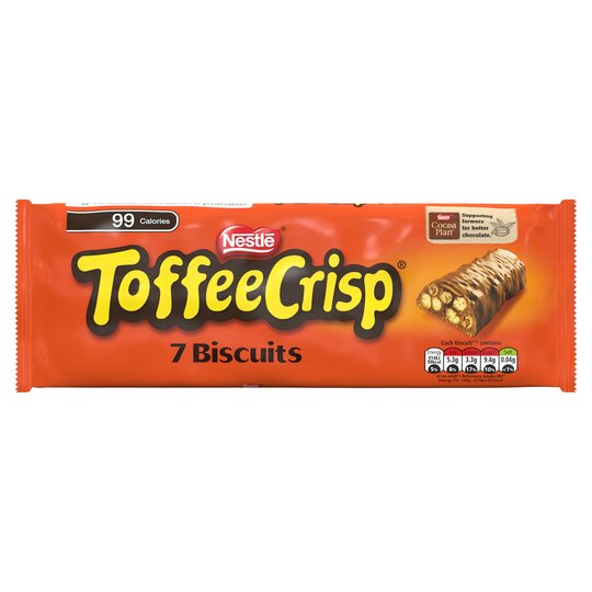 Toffee Crisp Biscuit 7 pack- DATED 6/22