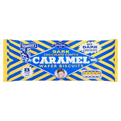 Tunnocks Chocolate Caramel Wafer DARK 8 pk FRAGILE