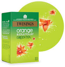 Twinings Green Tea  Orange w/ Lotus Flower 20ct