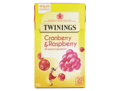 Twinings Cranberry & Raspberry Teabags 20ct