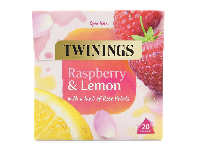 Twinings Raspberry & Lemon with Rose Petal 20's