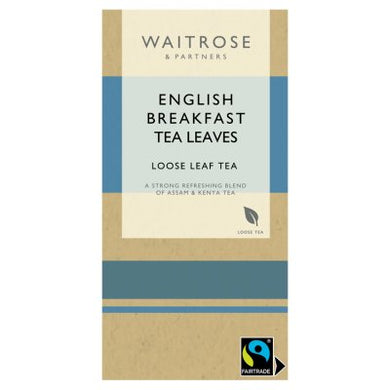 Waitrose English Breakfast Tea Loose Lease 125g