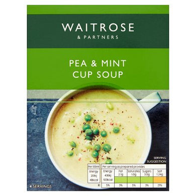 Waitrose Cup a Soup Sweet Pea & Mint 4 x 27g