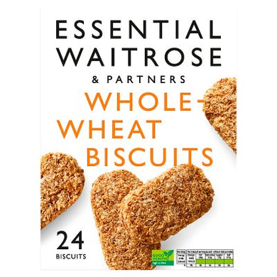 Waitrose Essential Wholewheat Biscuits Cereal 24