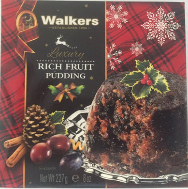 Walkers Christmas Pudding (plum) 8oz #3714    - Christmas