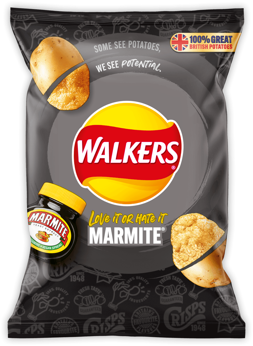 Walkers Marmite Crisps x 6