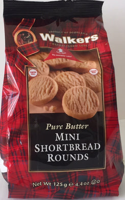 Walkers Mini Rounds Shortbread Bag 4.4oz  #1767