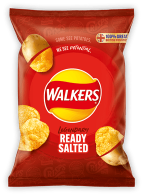 Walkers Ready Salted Crisps x 6
