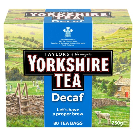 Yorkshire Decaf 80 teabags DATED December 2023